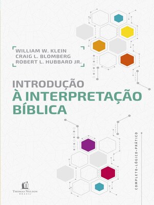 cover image of Introdução à interpretação bíblica